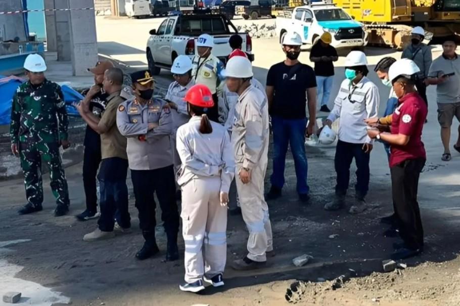 Kebakaran Fasilitas PT SLNC di Kawasan IMIP, Dua Pekerja Alami Luka Bakar