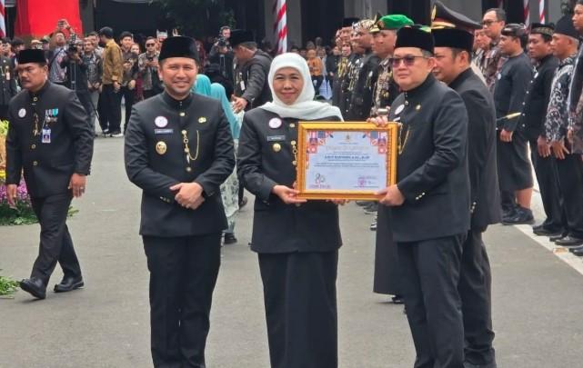 Peringati Hari Jadi ke-80, Khofifah Tegaskan Jawa Timur Tangguh dan Terus Bertumbuh