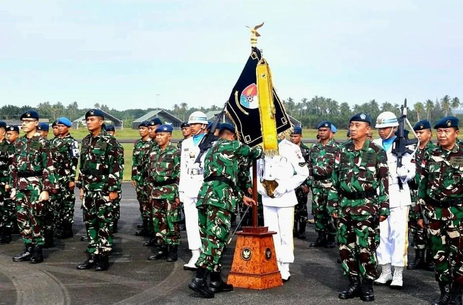 Lanud Raden Sadjad Natuna Terima Tanda Kehormatan Samkaryanugraha dari Presiden Prabowo