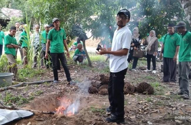 BPDP Dorong Petani Sawit Produksi Biochar dari Limbah Tankos untuk Kurangi Ketergantungan Pupuk Kimia