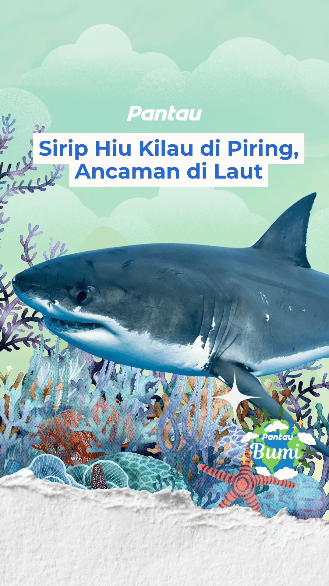 SIRIP HIU KILAU DI PIRING, ANCAMAN DI LAUT