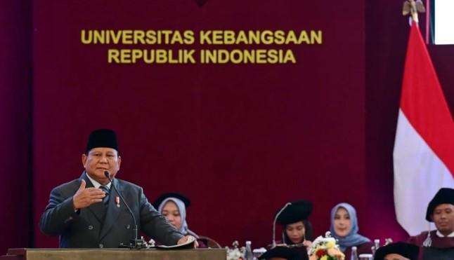 Prabowo di Wisuda UKRI: Bangsa Tidak Akan Makmur Jika Pemimpinnya Saling Menghasut karena Ambisi Kekuasaan
