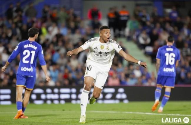 Gol Tunggal Mbappe Antar Real Madrid Tundukkan Getafe dan Rebut Puncak Klasemen La Liga