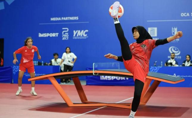 Zahrotus Syifa Tembus Semifinal Teqball Asian Youth Games 2025, Indonesia Masih Bertahan di Tunggal Putri