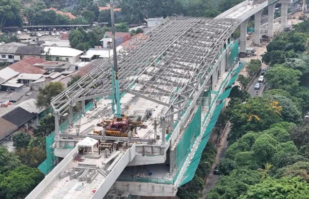 Pembangunan LRT Jakarta Fase 1B Capai 75 Persen, Ditarget Rampung Konstruksi Akhir 2025