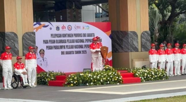 Gubernur Pramono Anung Lepas 786 Atlet Pelajar DKI Jakarta untuk POPNAS dan PEPARPENAS 2025