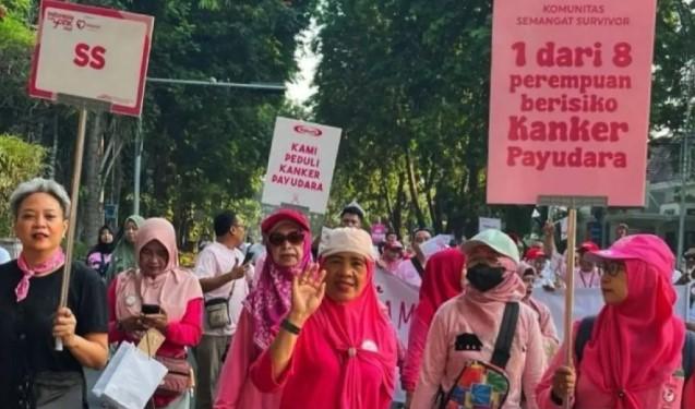 Srikandi Berkarya dan Komunitas Semangat Survivor Gelar Aksi Pink October, Angkat Semangat dan Harapan Penyintas Kanker Payud