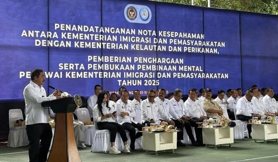 Kemenimipas dan KKP Kolaborasi Bangun Ketahanan Pangan Lewat Budidaya Perikanan di Nusakambangan
