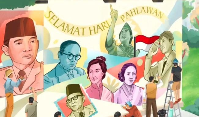 Presiden Prabowo dan Sekretaris Kabinet Ajak Masyarakat Lanjutkan Perjuangan Pahlawan dalam Peringatan 10 November