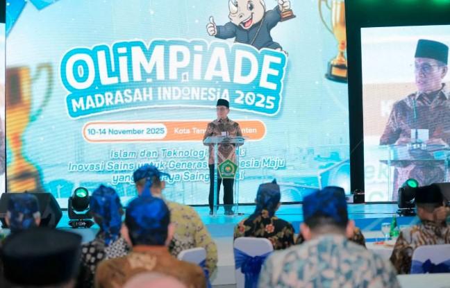 Wamenag: Madrasah Jadi Pusat Pendidikan Menyeluruh, OMI 2025 Tekankan Integrasi Sains dan Agama