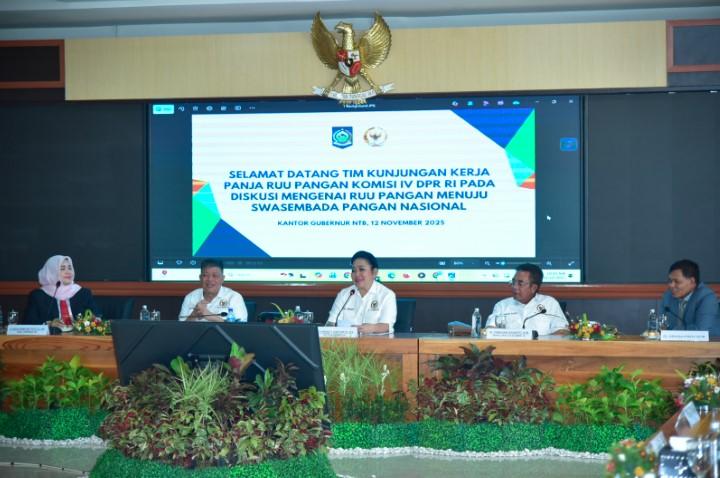 Komisi IV DPR RI Serap Masukan Daerah dalam Pembahasan RUU Pangan di NTB