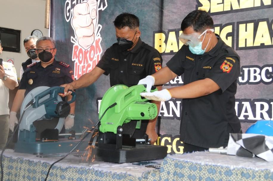 Bea Cukai Musnahkan Barang Hasil Penindakan di Wilayah Yogyakarta dan Magelang Senilai Rp2,5 Miliar