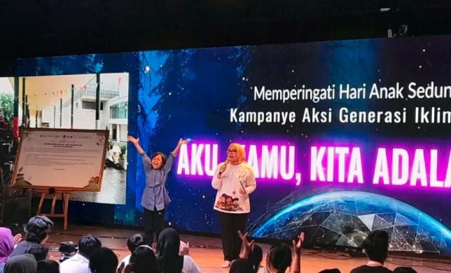 Menteri PPPA Ajak Anak Jadi Pelindung Bumi, Tekankan Peran Anak Perempuan dalam Ketahanan Iklim