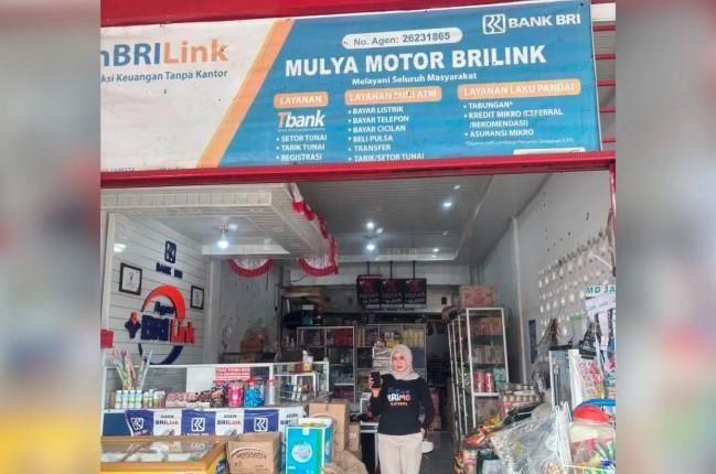 AgenBRILink “Mulia Motor” di Indragiri Hilir Jadi Tulang Punggung Akses Keuangan Warga Desa
