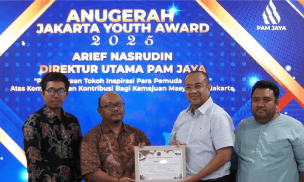 Dirut PAM Jaya Arief Nasrudin Raih Jakarta Youth Award 2025, Diapresiasi atas Akselerasi Transformasi Layanan