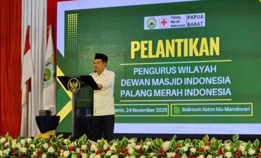 Jusuf Kalla Tegaskan PMI Papua Barat Harus Siaga 24 Jam Hadapi Potensi Bencana