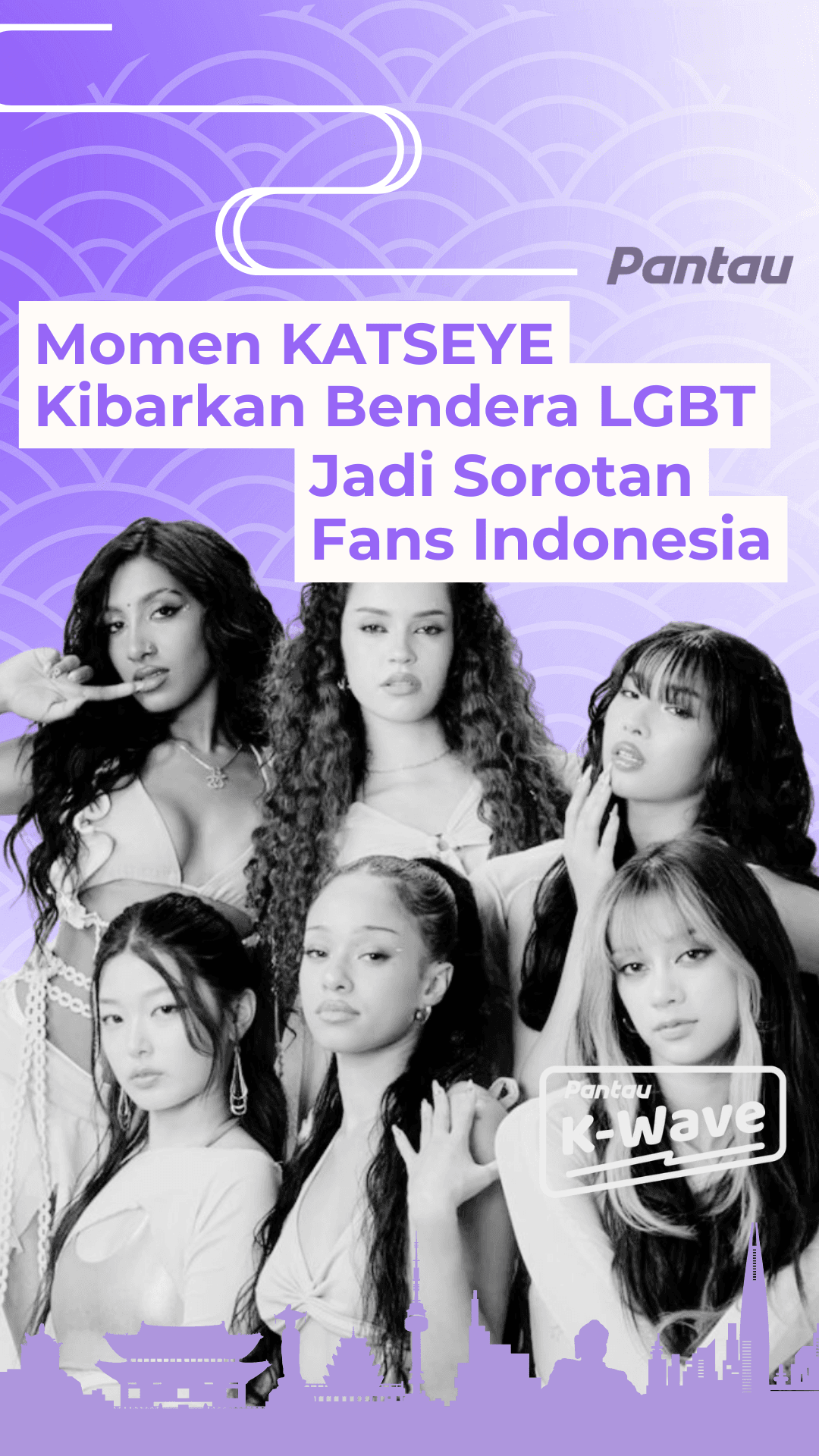 KATESEYE KIBARKAN BENDERA LGBT