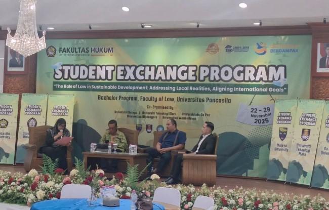 Mahasiswa Hukum Malaysia dan Timor Leste Pelajari Sistem Hukum Indonesia Lewat Program SEP di Universitas Pancasila