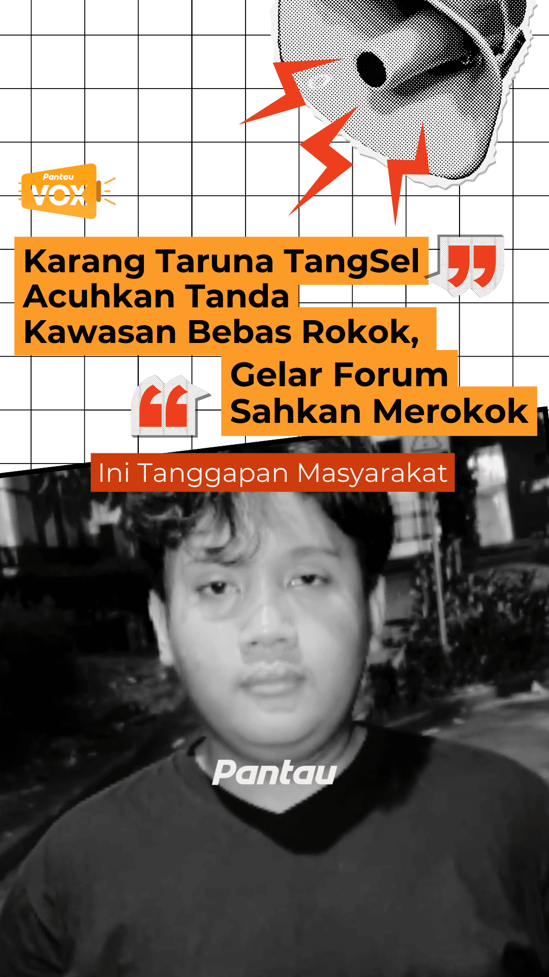 KARANG TARUNA TANGSEL ACUHKAN TANDA KAWASAN BEBAS ROKOK, GELAR FORUM SAHKAN MEROKOK