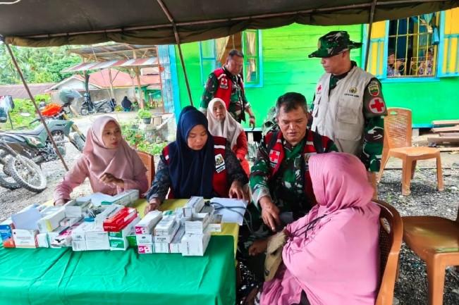 Kodam I/Bukit Barisan Fokuskan Layanan Kesehatan dan Evakuasi bagi Warga Terdampak Bencana di Tapanuli