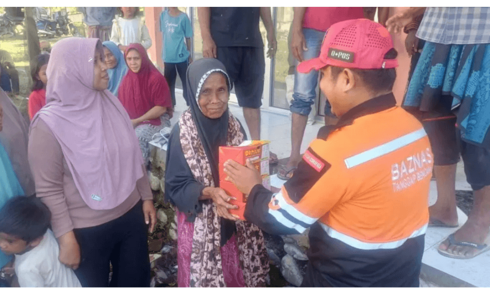 Baznas RI Salurkan 250 Paket Makanan dan Siapkan Dapur Umum untuk Pengungsi Banjir di Pidie Jaya