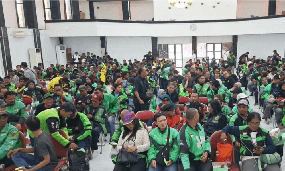 Ratusan Ojol Hadiri Sosialisasi BPJS Ketenagakerjaan, Perlindungan Menyeluruh Jadi Harapan Baru