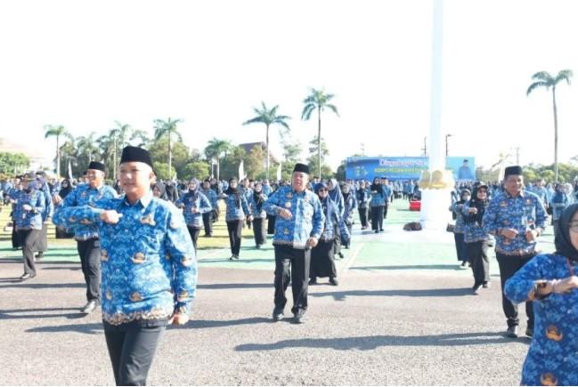 Gubernur Hidayat Arsani Hadiri Perayaan HUT Ke-54 Korpri di Kepulauan Bangka Belitung