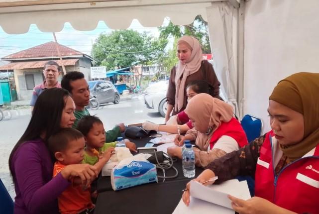 Posko Kesehatan Pertamina Layani Ribuan Warga Terdampak Banjir di Labuhan Deli