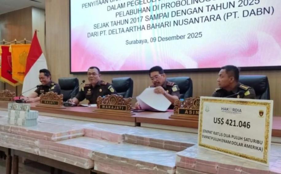 Kejati Jatim Sita Rp47 Miliar dan Ratusan Ribu Dolar AS dalam Kasus Dugaan Korupsi PT DABN di Pelabuhan Probolinggo