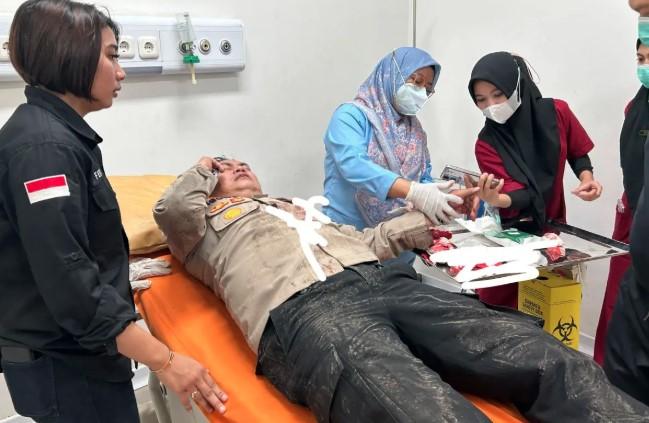 Kapolsek Kemayoran Terluka Saat Evakuasi Korban Kebakaran Ruko di Jakarta Pusat