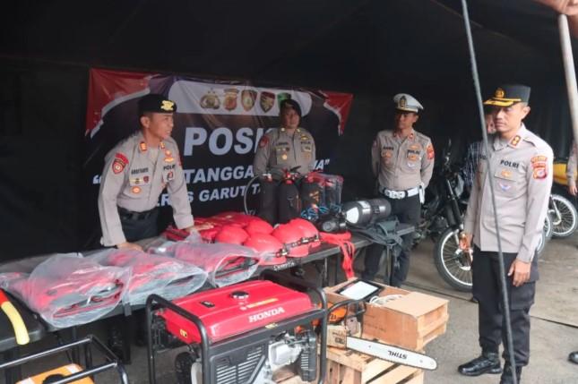 Polres Garut Siapkan Personel dan Peralatan Lengkap Hadapi Potensi Bencana Alam Akhir Tahun