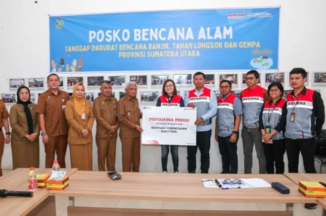 Pertagas Salurkan Lebih dari 8.000 Paket Bantuan untuk Korban Banjir dan Longsor di Sumatera