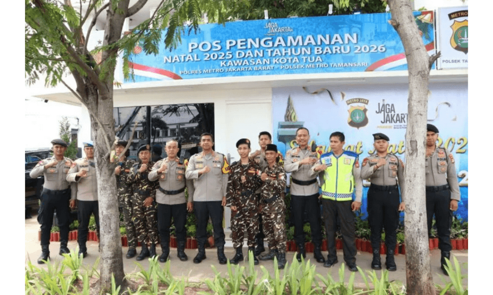 Polrestro Jakbar Lakukan Inspeksi Keamanan di Kota Tua Jelang Libur Natal dan Tahun Baru