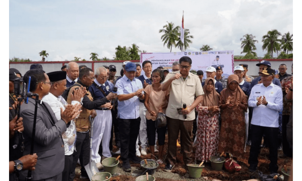 Mendagri dan Menteri PKP Resmikan Pembangunan Hunian Tetap Korban Bencana di Tapteng