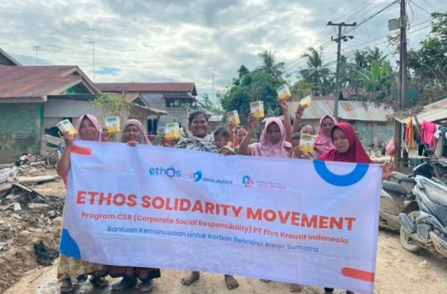 PT Etos Kreatif Indonesia Salurkan Bantuan Kemanusiaan untuk Korban Banjir Aceh Lewat Program CSR