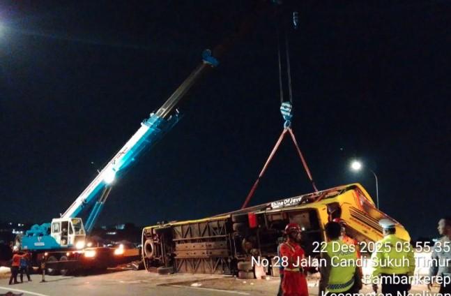 Kecelakaan Bus di Tol Batang-Semarang, Jasamarga Bergerak Cepat Lakukan Evakuasi Terkoordinasi