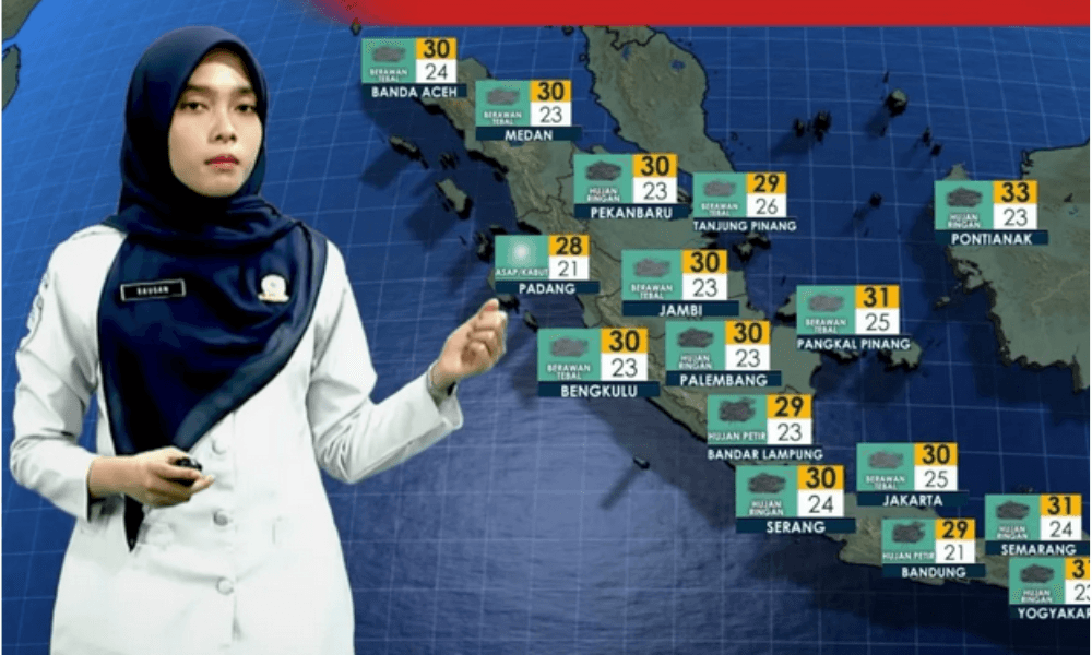 BMKG Prakirakan Hujan Guyur Mayoritas Wilayah Indonesia pada Senin, Waspada Cuaca Ekstrem di Beberapa Daerah