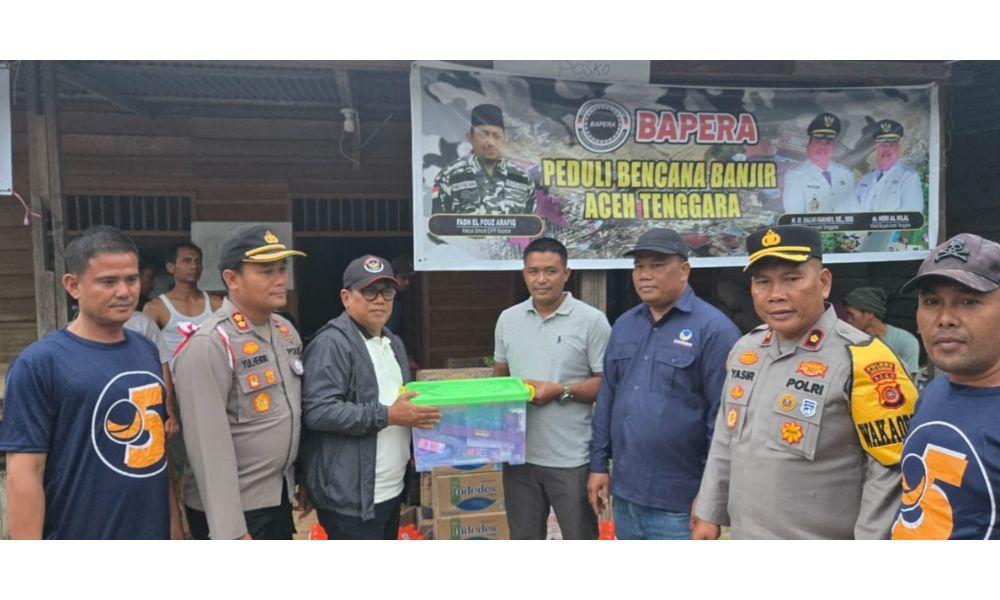 Muslim Ayub Salurkan Bantuan Tahap Kedua untuk Korban Banjir Aceh Tenggara, Soroti Kebutuhan Hunian Sementara