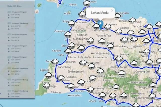 BMKG Keluarkan Peringatan Siaga Cuaca Ekstrem di Sebagian Besar Wilayah Indonesia pada 23 Desember 2025