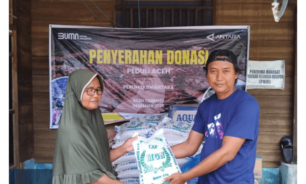 LKBN ANTARA Menyalurkan Bantuan Kemanusiaan bagi Korban Banjir Bandang di Aceh Tamiang