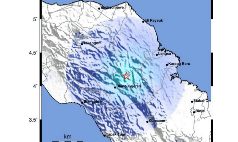 Gempa Magnitudo 3,9 Guncang Gayo Lues pada Malam Natal, BMKG: Akibat Aktivitas Sesar Oreng
