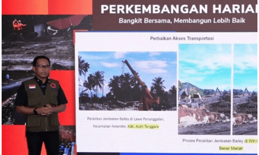BNPB Pastikan Distribusi Logistik Banjir dan Longsor di Aceh, Sumut, dan Sumbar Terus Meningkat