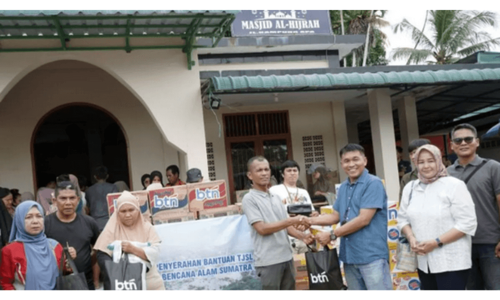 BTN Salurkan Bantuan Rp12,36 Miliar untuk Korban Banjir dan Longsor di Sumatera