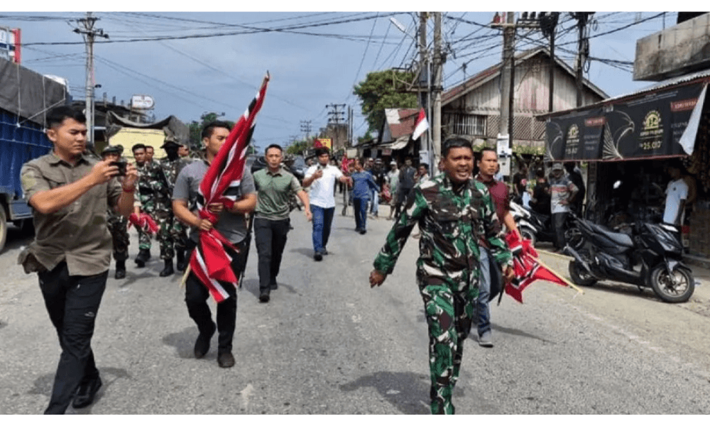 TNI Tegaskan Pembubaran Aksi Massa di Lhokseumawe Dilakukan Secara Persuasif dan Sesuai Hukum