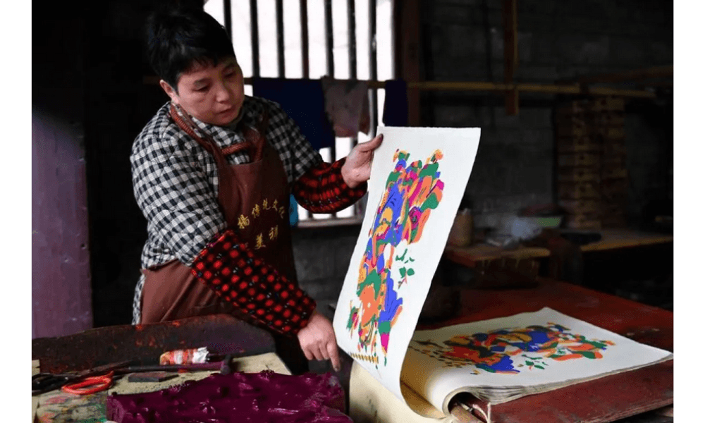 Melihat Tradisi Gambar Tahun Baru Gaya Tantou di Hunan, Warisan Budaya Tiongkok yang Terus Dilestarikan
