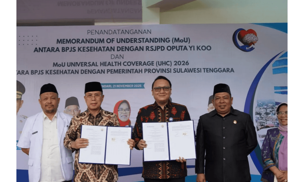 Pemprov Sultra dan BPJS Kesehatan Sepakat Tingkatkan Cakupan UHC 2026 untuk Pemerataan Layanan Kesehatan