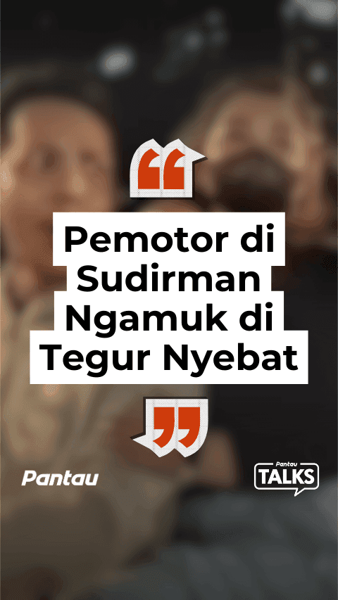 PEMOTOR DI SUDIRMAN NGAMUK DI TEGUR NYEBAT