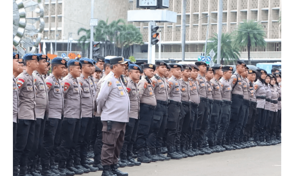 Polisi Kerahkan 2.617 Personel Gabungan Amankan Unjuk Rasa Buruh di Kawasan Monas