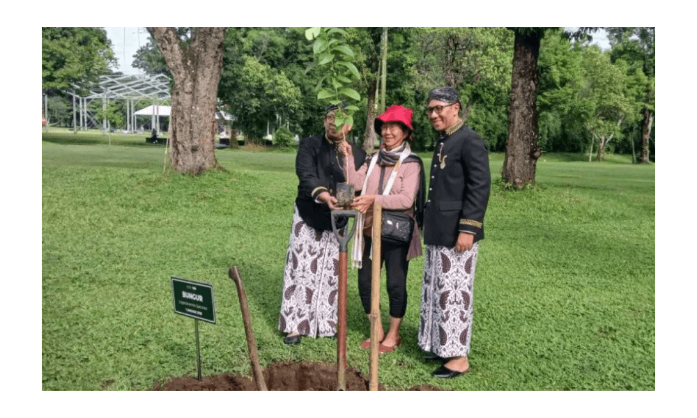 Sambut Tahun Baru, Pengunjung Pertama Borobudur 2026 Dapat Suvenir dan Kesempatan Menanam Pohon