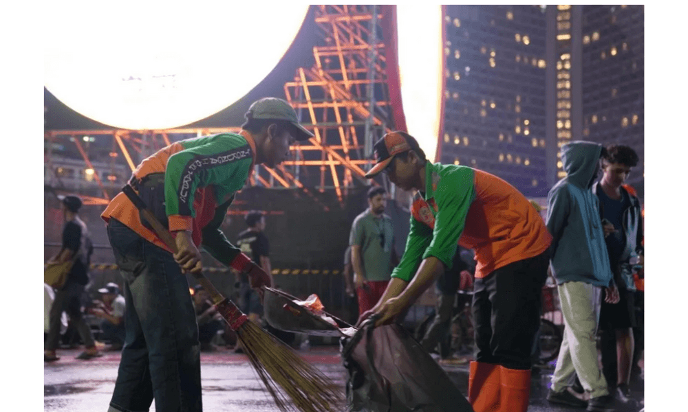 DLH DKI Jakarta: Timbulan Sampah Malam Tahun Baru 2026 Menurun Jadi 91 Ton